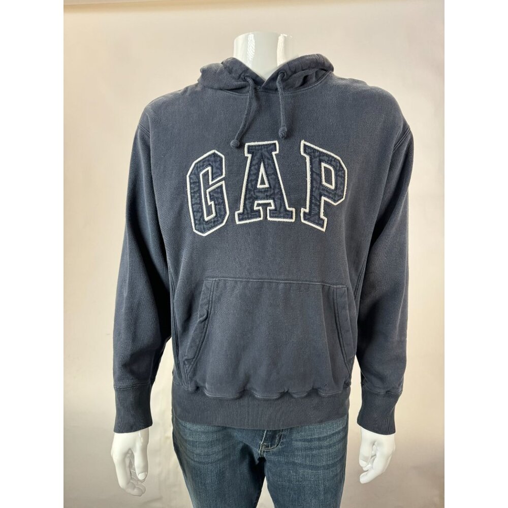 GapVintage  Dark Blue Logo Hoodie XS